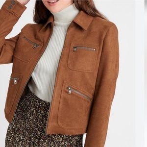 Banana Republic Vegan Suede Jacket